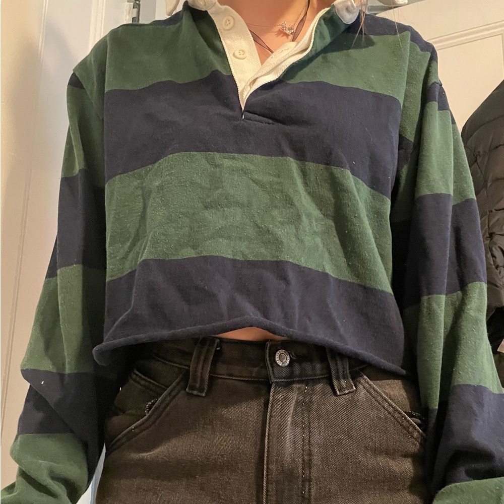 Brandy Melville Striped Collared Shirt (Long sleeved)
